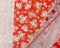 Red Orange Poly Floral Printed Crinkle Yoryu Chiffon Woven Fabric By the Yard